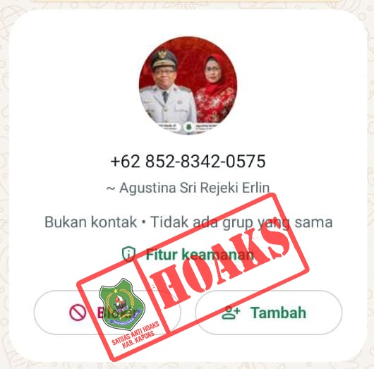 Modus Penipuan Via WhatsApp Catut Istri Pj Bupati Kapuas