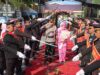 Kapolresta Baru Disambut Prosesi Adat Dayak dan Pedang Pora