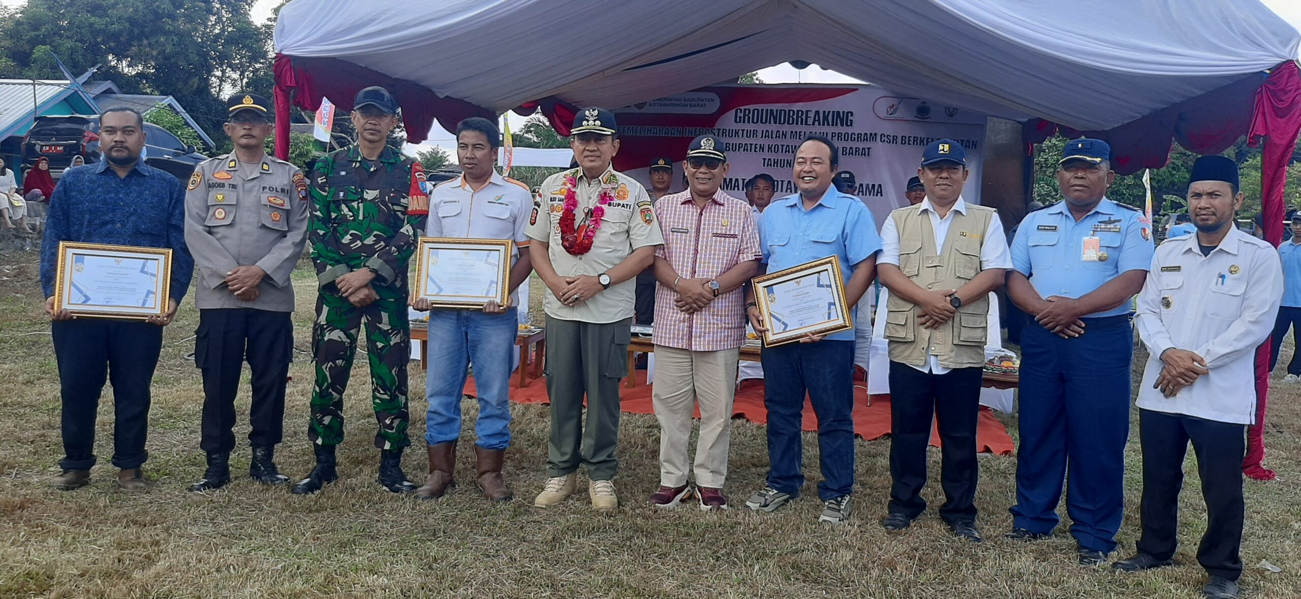 Melalui Program CSR Berkelanjutan, PUPR Kobar Tingkatkan Pembangunan Infrastruktur di Kecamatan Kolam 