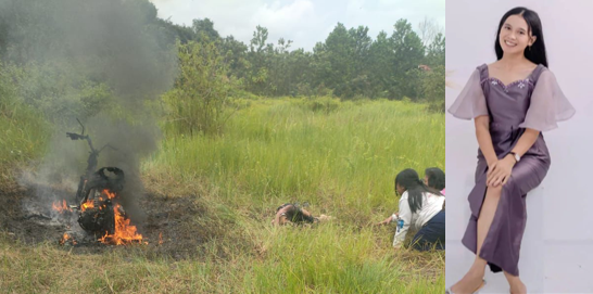 Gadis Bartim Diduga Dibunuh Terbakar Disamping Sepeda Motor