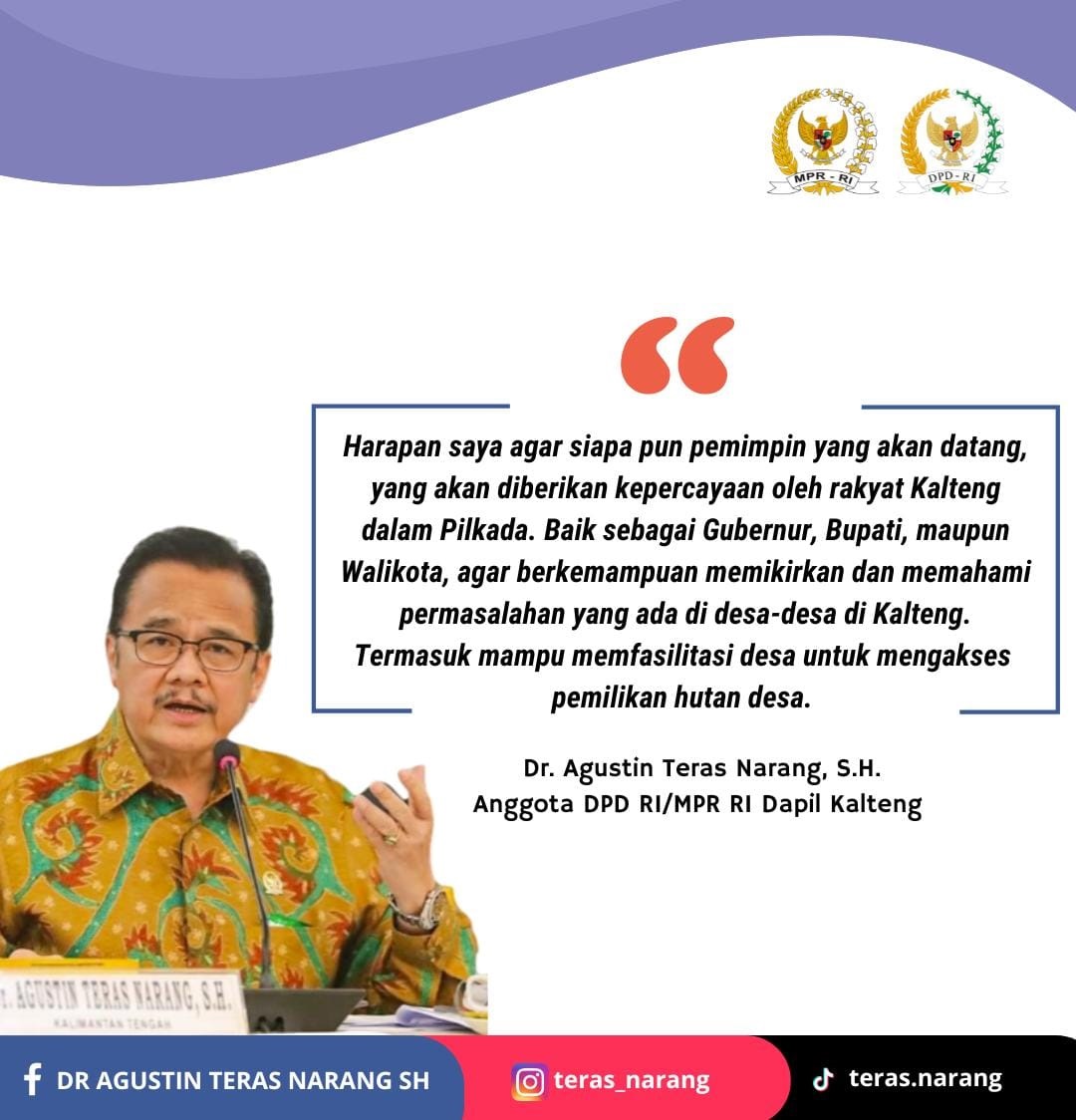 PENGELOLAAN HUTAN DESA-Teras Narang: Hasilkan Kemakmuran dan Kesejahteraan Masyarakat Desa