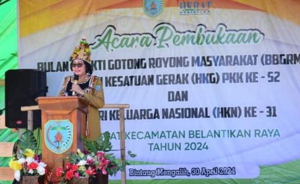 Pj Bupati Lilis Suriani Buka BBGRM XXI Tingkat Kecamatan Belantikan Raya