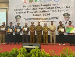 54 Perusahaan di Kalteng Terima Penghargaan K3