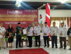 Paslon Cabup dan Cawabup Juana-Tini Daftar ke KPU Barsel
