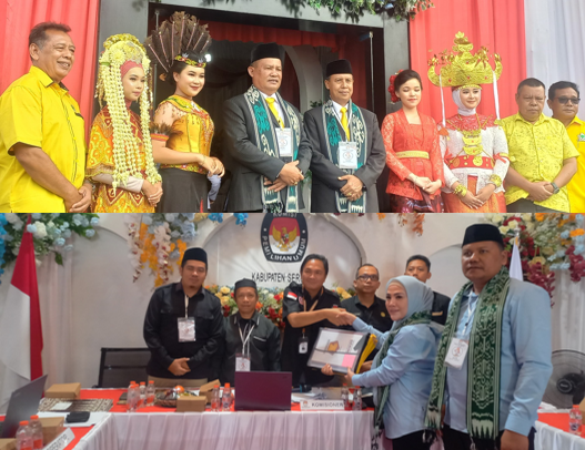 Ahmad Selanor Wanda-H Supian dan Hj. Iswanti-Mistius Mendaftar di KPU Seruyan