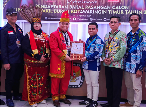 Tiga Pasangan Bakal Calon Bupati dan Wakil Bupati Kotim Mendaftar ke KPU di Hari Terakhir