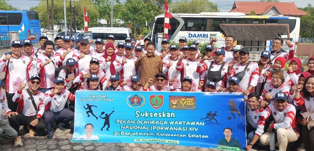 Pemprov Kalteng  Dukung 87 Atlet Kontingen Porwanas Kalteng di Porwanas XIV Kalsel