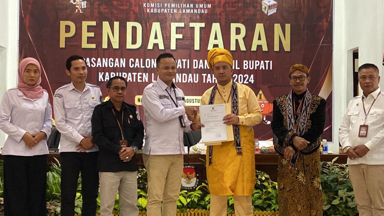 Rizky-Hamid juga Daftar ke KPU Lamandau