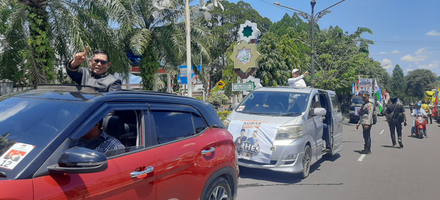 Rahmat Hidayat-Eko Soemarno Konvoi Keliling Pangkalan Bun dan Kumai