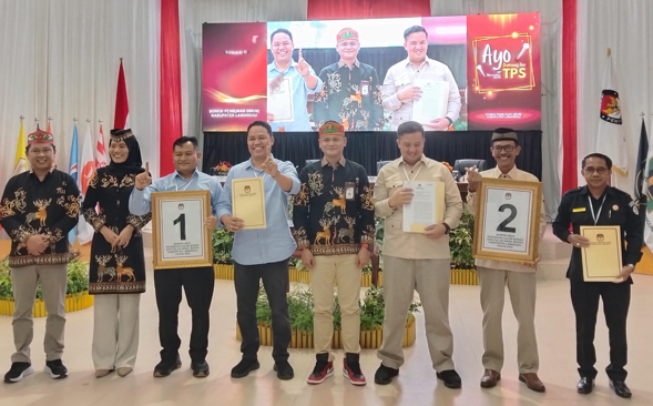 Paslon Hendra-Budiman Nomor 1, Rizky-Hamid Nomor 2