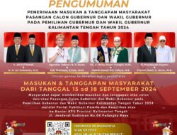 PILKADA KALTENG-4 Paslon Dinyatakan Memenuhi Syarat