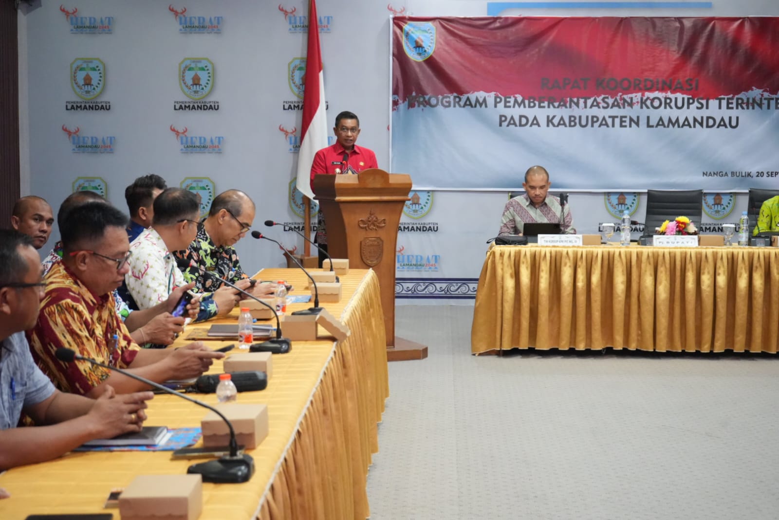 Cegah dan Berantas Korupsi, Pemkab Lamandau Gelar Rakor Bersama KPK RI