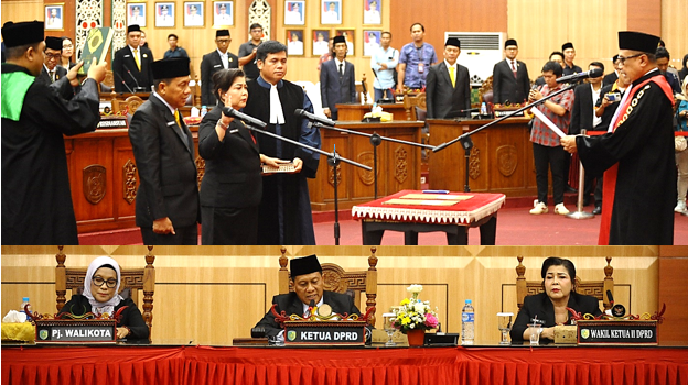 Subandi dan Nenie Dilantik Pimpin DPRD Palangka Raya