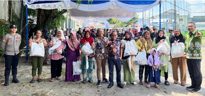 HUT Ke-26, Bank Mandiri Area Palangka Raya Hadirkan 4 Titik Pasar Murah 