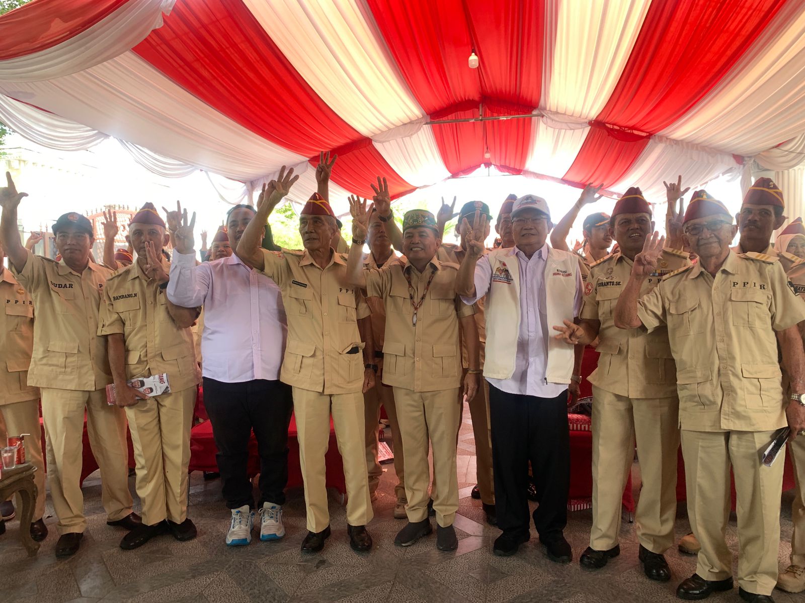 Purnawirawan Pejuang Indonesia Raya Korwil Kalteng Solid Dukung Agustiar-Edy