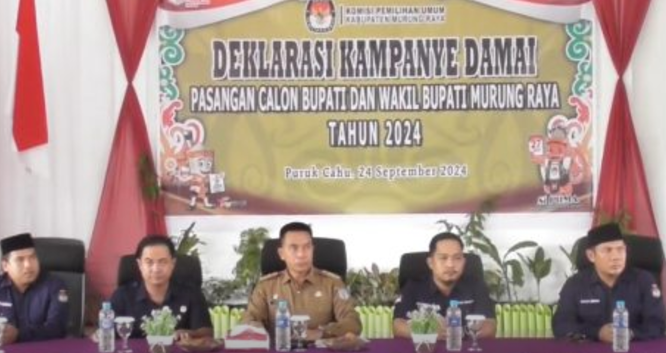 Deklarasi Kampanye Damai, Pj. Bupati Mura: Ciptakan Pilkada Damai dan Aman