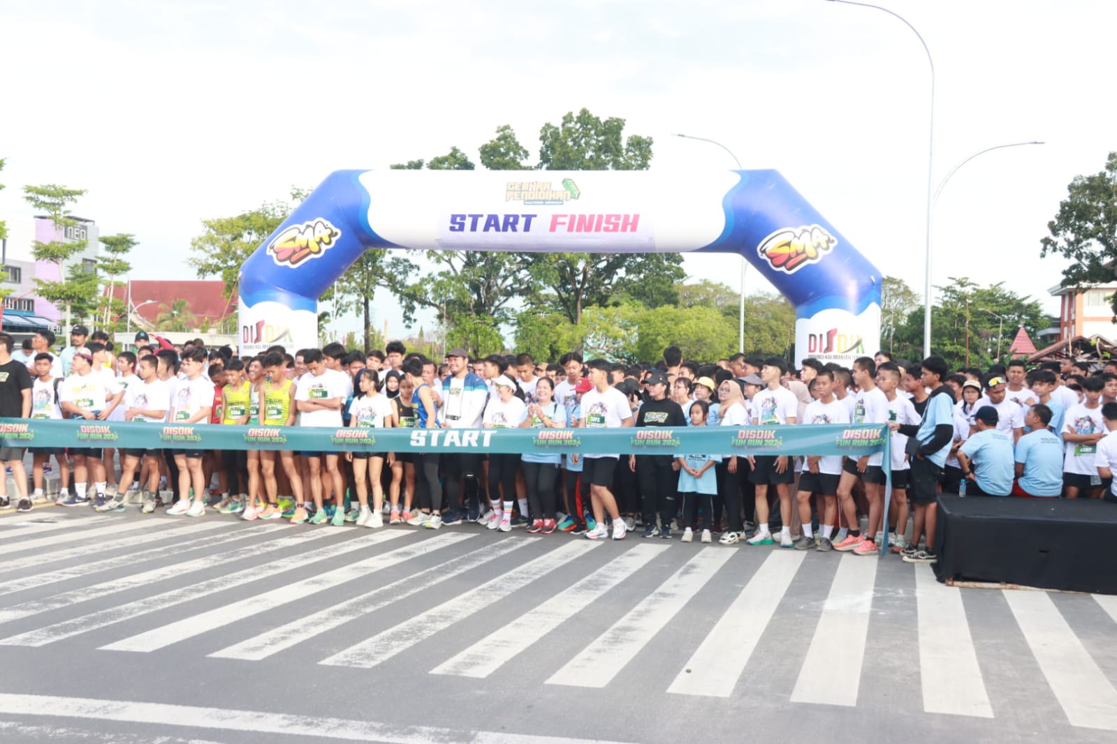 Ribuan Masyarakat Ikuti Gelar Disdik Fun Run 5K Pemprov Kalteng Berkah