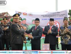Pj Bupati Mura Hadiri Apel HUT Bhayangkara Ke-78