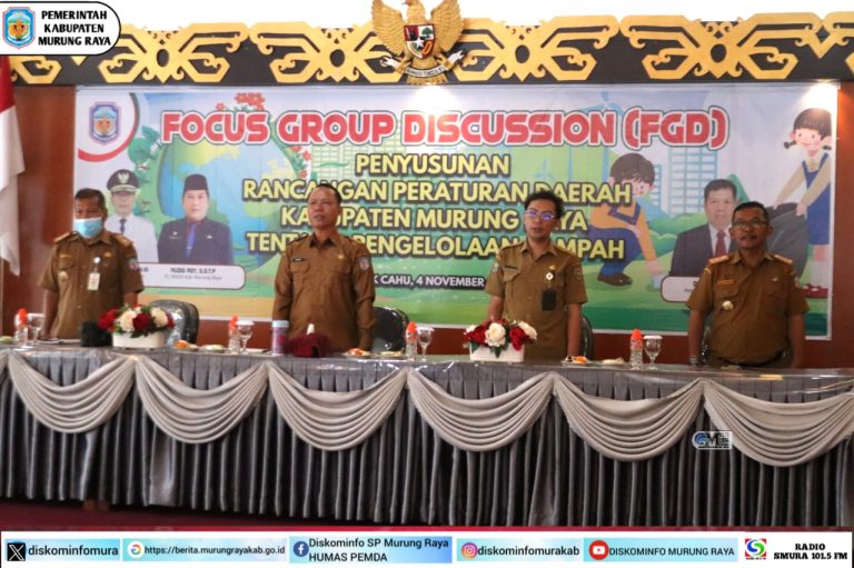 DLH Mura Gelar FGD Penyusunan Ranperda Pengelolaan Sampah