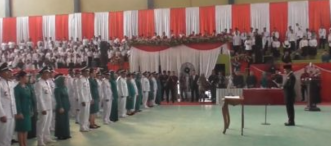 Ratusan Kades, Anggota BPD dan TP-PKK Tingkat Desa Dikukuhkan