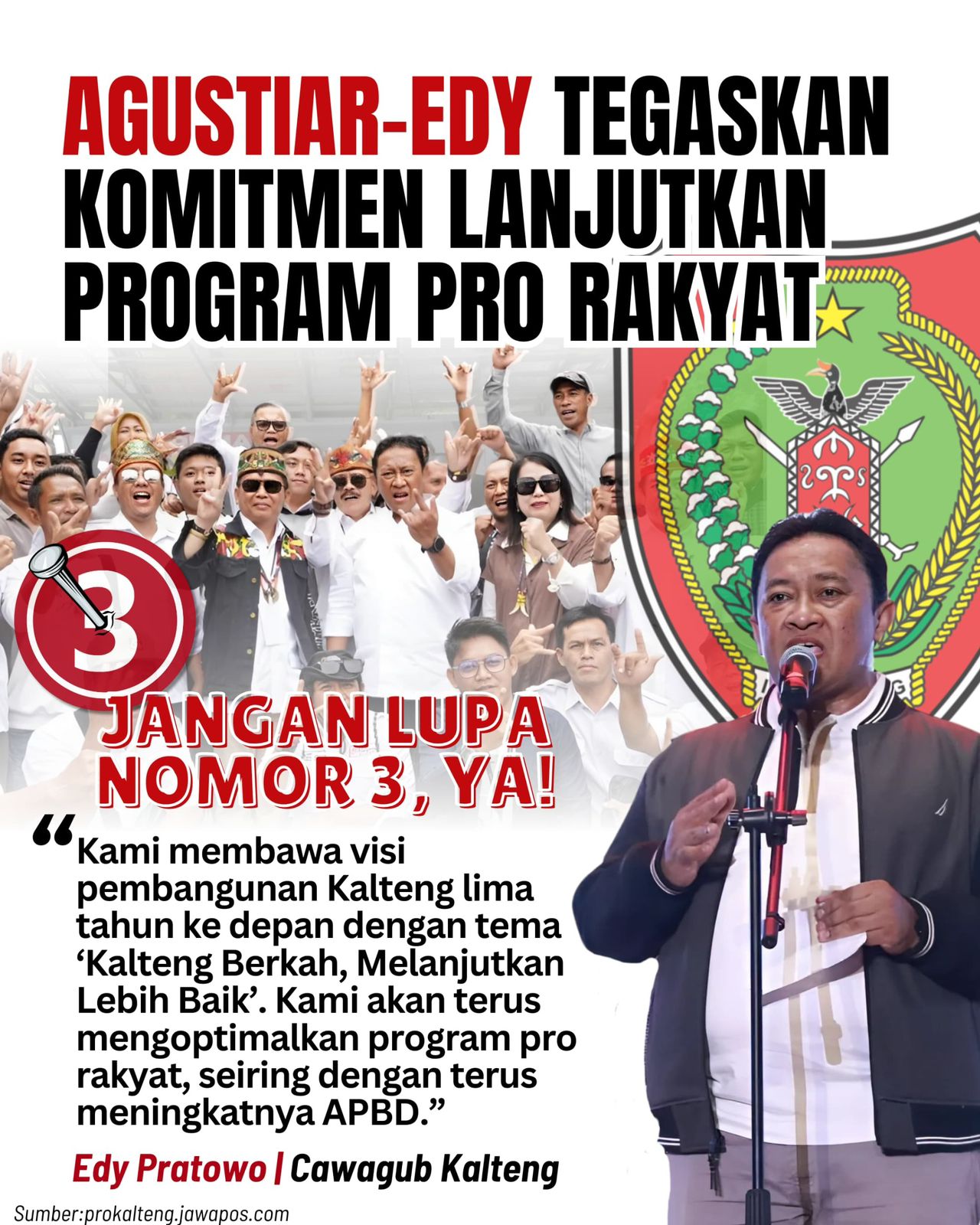 Program kartu Huma Betang Agustiar Sabran-Edy Pratowo Untungkan Masyarakat