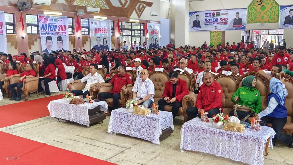 Koyem Hadiri Rakercabsus PDIP Barsel