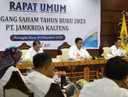 Wagub Kalteng Sampaikan Arahan Gubernur Pada RUPS Tahunan PT Jamkrida Kalteng Tahun Buku 2023