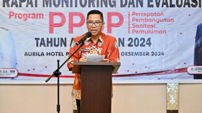 Kepala Bappedalitbang Buka Rapat Monitoring dan Evaluasi Pelaksanaan PPSP Provinsi Kalimantan Tengah Tahun Anggaran 2024