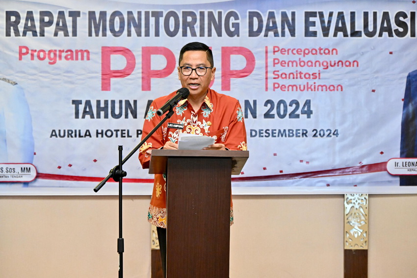 Kepala Bappedalitbang Buka Rapat Monitoring dan Evaluasi Pelaksanaan PPSP Provinsi Kalimantan Tengah Tahun Anggaran 2024