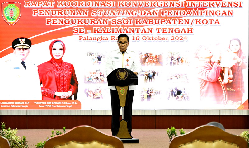 Bappedalitbang Gelar Rapat Koordinasi Konvergensi Intervensi Penurunan Stunting dan Pendampingan Pengukuran SSGI Kab/Kota se-Kalteng