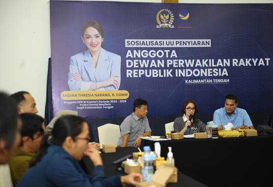 Temu Media, Andina Narang Sosialisasi UU Penyiaran 