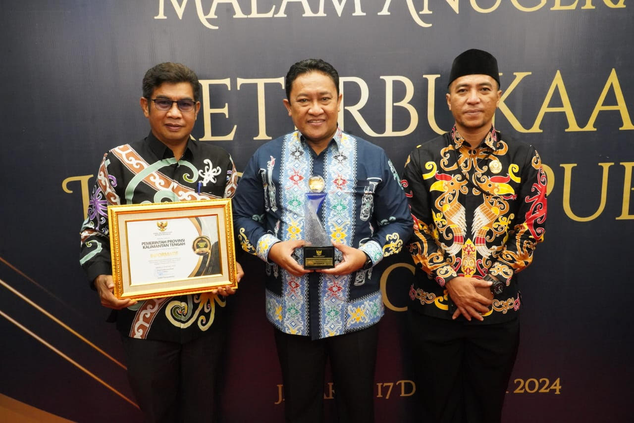 Pemprov Kalteng Raih Anugerah Keterbukaan Informasi Publik 2024