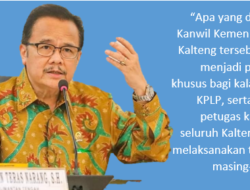 Teras Narang Apresiasi Tindakan Cepat Kanwil Kemenkumham Kalteng