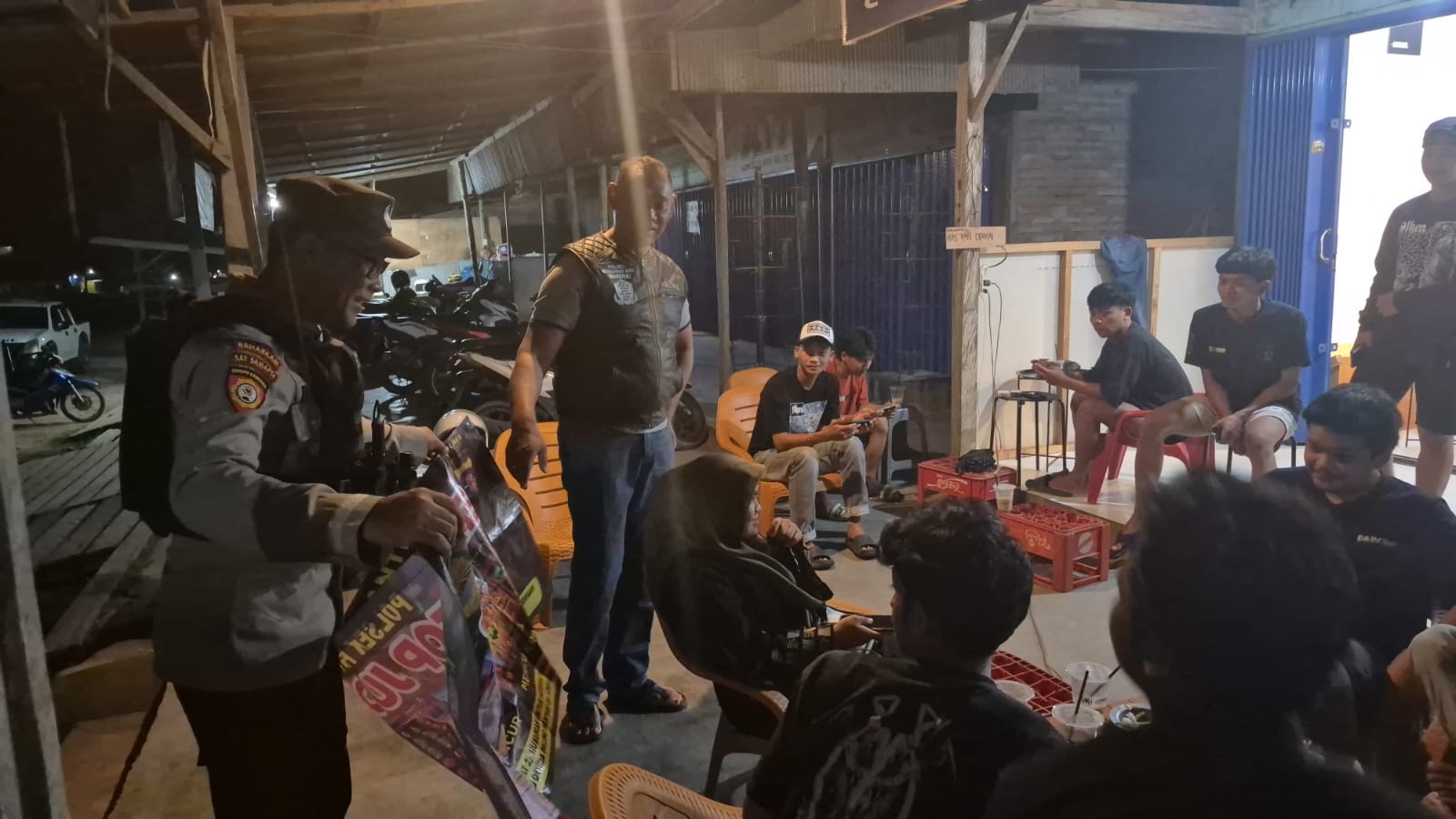 Polsek Pangkalan Banteng Gencar Sosialisasi Bahaya Judi Online 