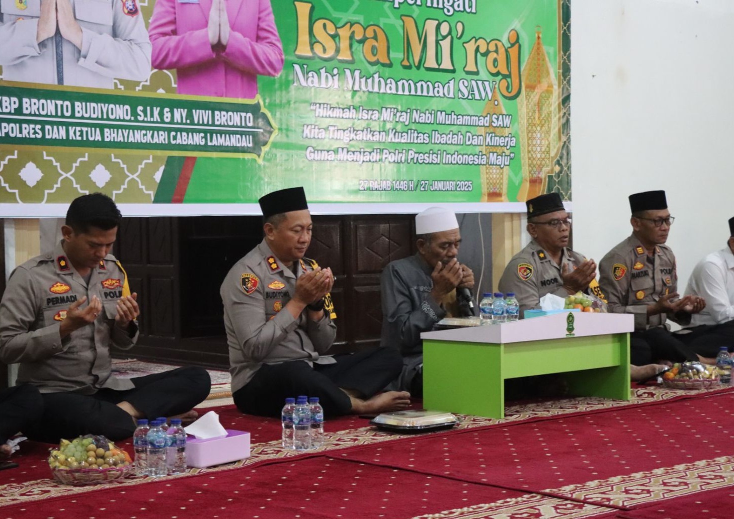 Polres Lamandau Gelar Peringatan Isra Mi’raj