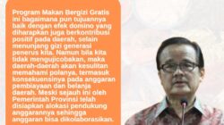 Perlunya Uji Coba Makan Bergizi Gratis