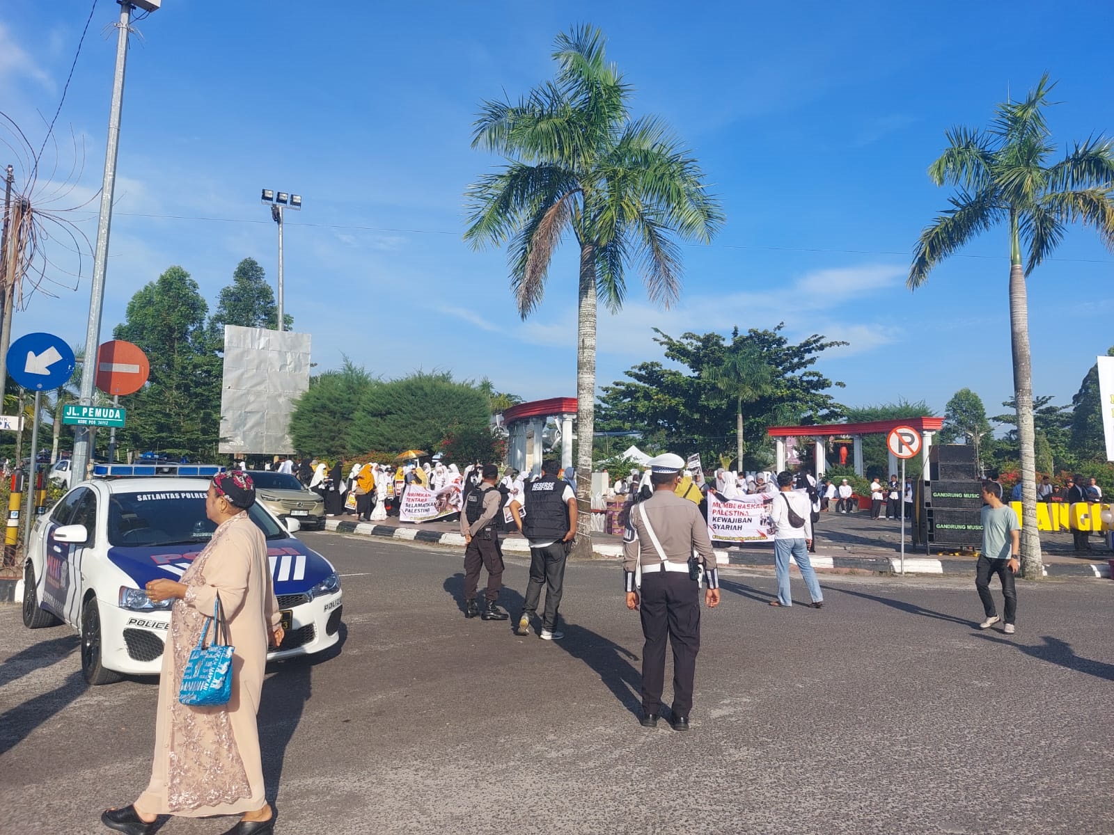 Polres Kobar Amankan Aksi Damai Bela Palestina