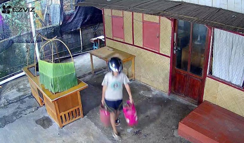 Terekam CCTV, Diduga Ibu dan Anak Curi Tabung LPG