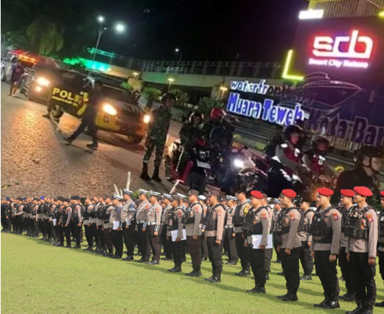 JELANG PUTUSAN MK-Ratusan Personel BKO Polda Amankan Lamandau dan Barut