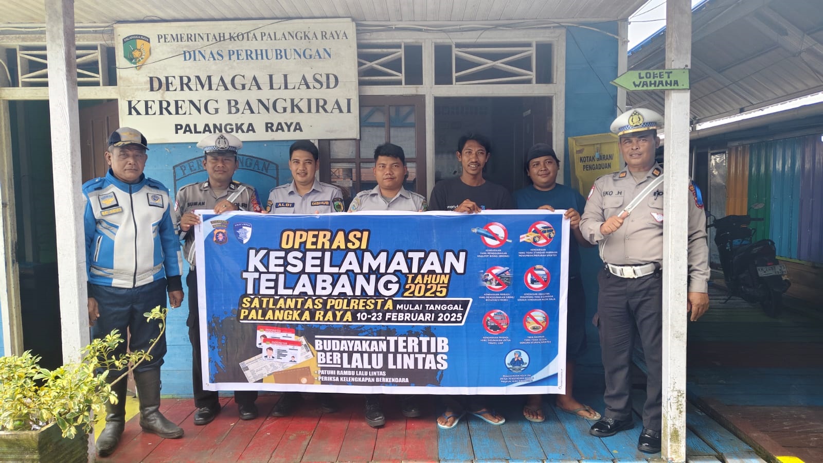 Warga Mangku Raya Terima Sosialisasi Ops Keselamatan Telabang 2025