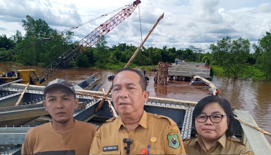 Tiang Perancah Runtuh, Jembatan Terusan Ambruk