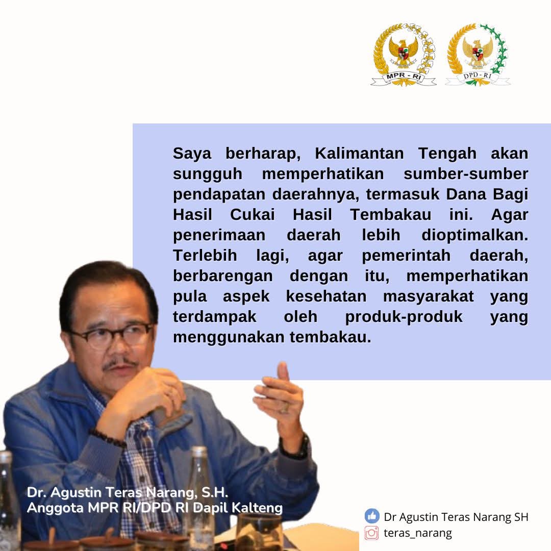 Kalteng Hanya Kebagian Rp136 Ribu DBH Cukai Tembakau