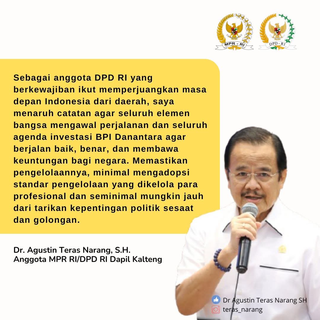 Teras Ajak Kawal Investasi BPI Danantara