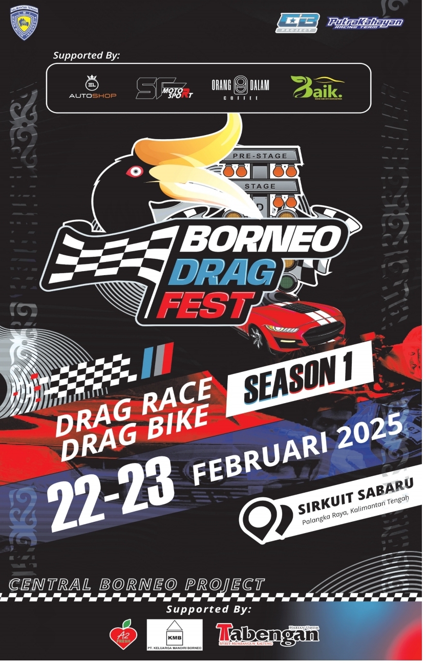 Kabar Gembira untuk Pencinta Otomotif, Drag Race Kembali Digelar di Palangka Raya