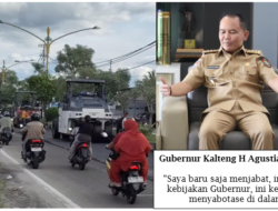 Gubernur H Agustiar: Ada Sabotase Proyek Perbaikan Jalan A. Yani