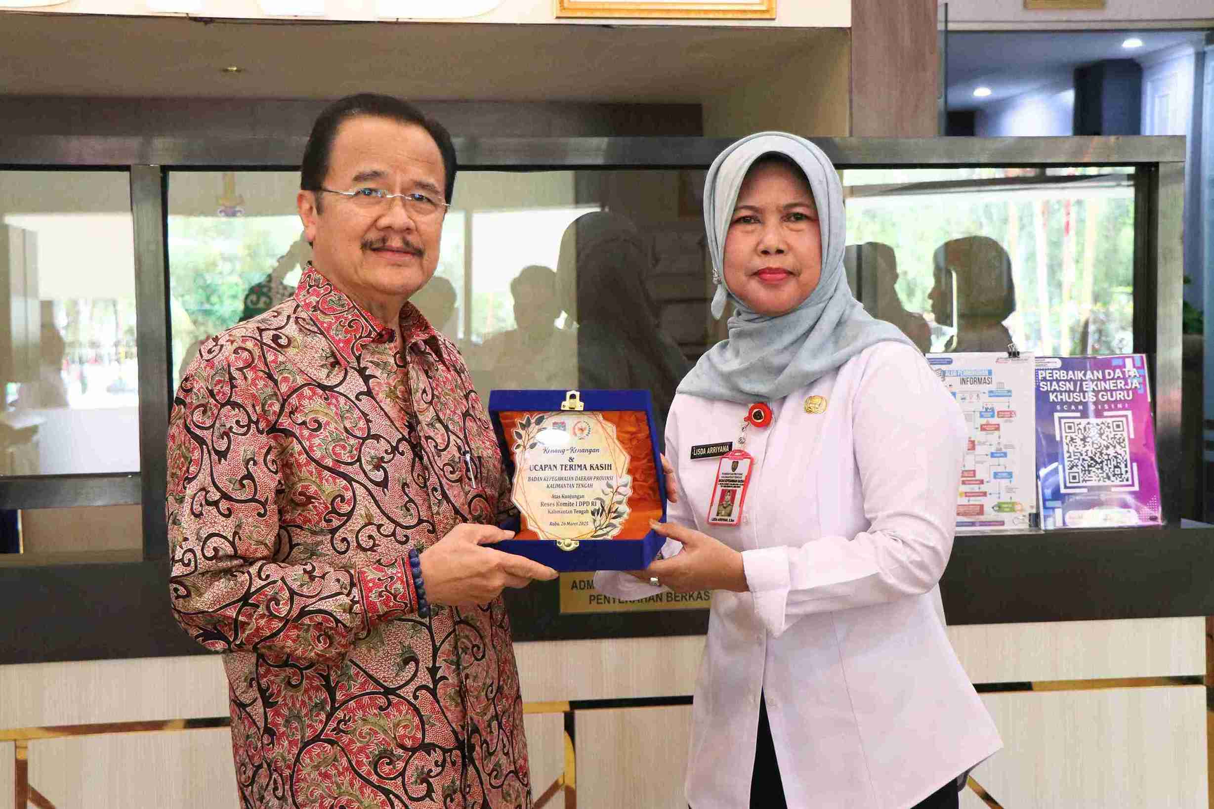 KUNJUNGI BKD KALTENG-Teras Berpesan Tingkatkan Kualitas ASN dan Reformasi Birokrasi