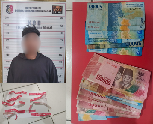 Polsek Kumai Amankan Pelaku Pemalsuan Gelang Tiket Kapal 