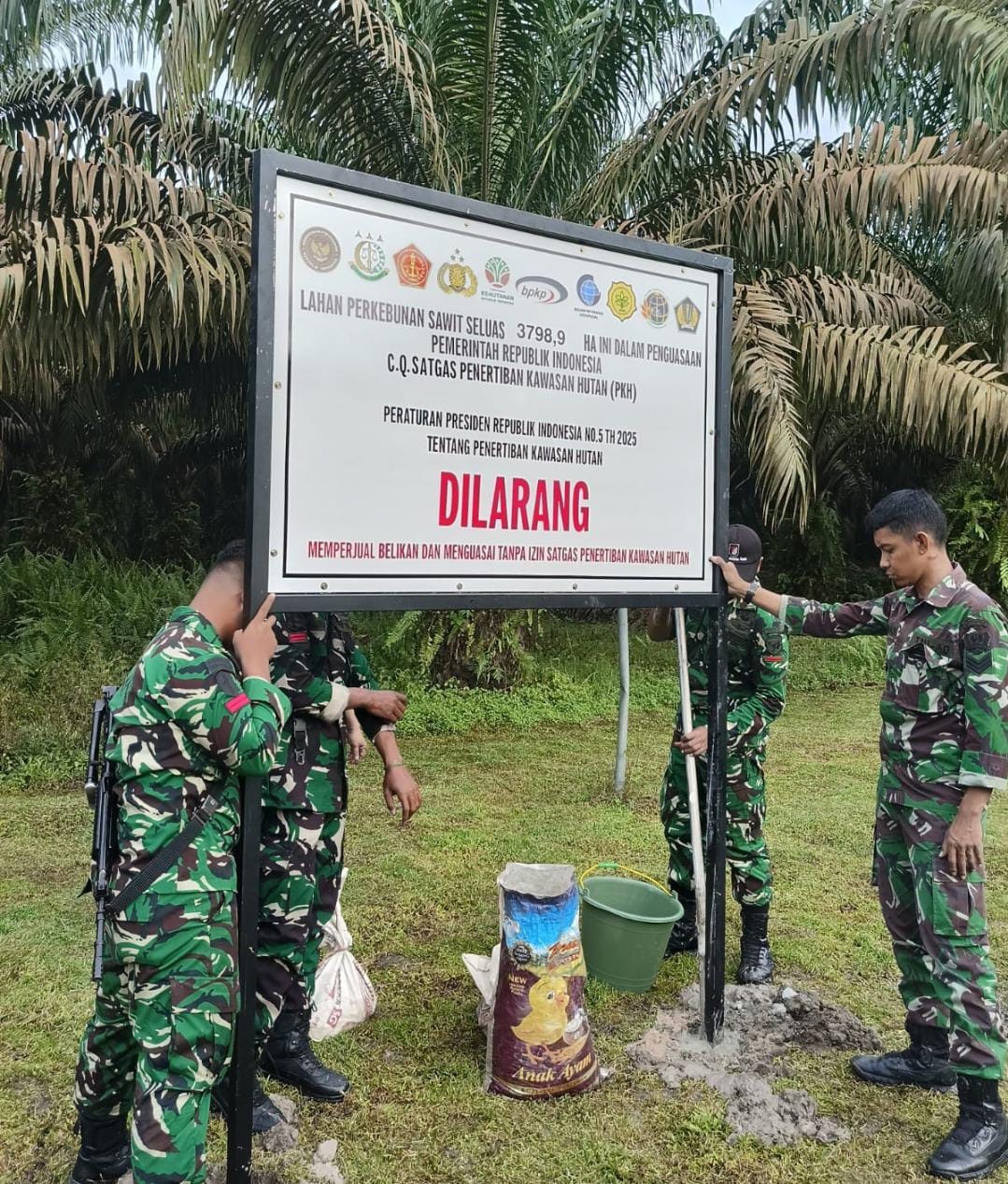 3.798,9 Hektare Lahan PT Agro Bukit Disita