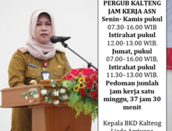 Jam Kerja ASN 07.30-16.00 WIB