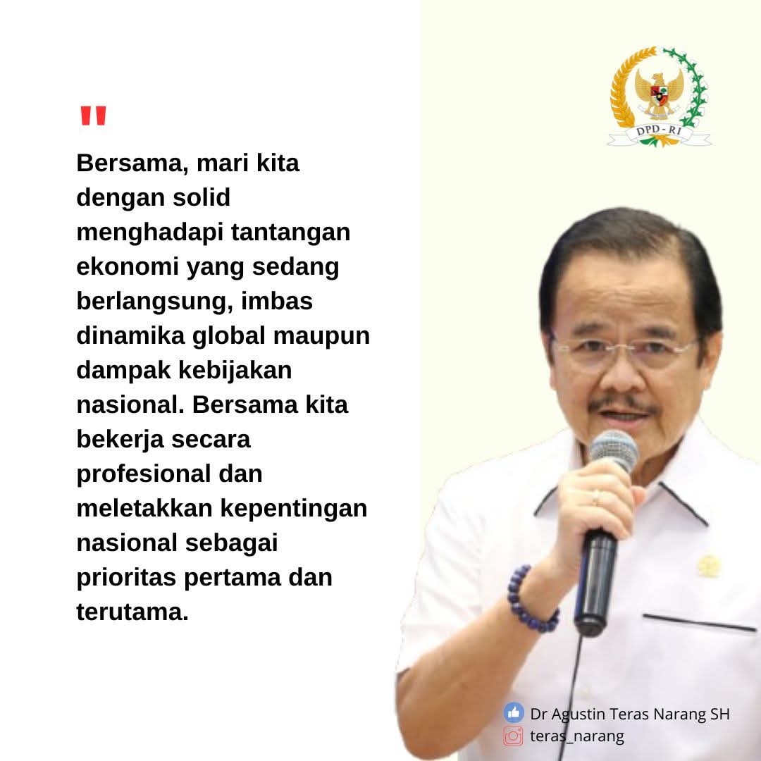 Teras Narang Ingatkan Imbas Perkembangan Ekonomi Global